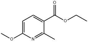 ethyl 6-Methoxy-2-Methylnicotinate Struktur