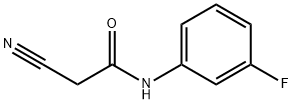 2-cyano-N-(3-fluorophenyl)acetamide Struktur