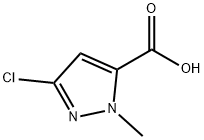 3-CHLORO-1-METHYL-1H-PYRAZOLE-5-CARBOXYLIC ACID Struktur