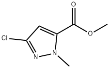 Methyl 3-chloro-1-Methyl-1H-pyrazole-5-carboxylate Struktur