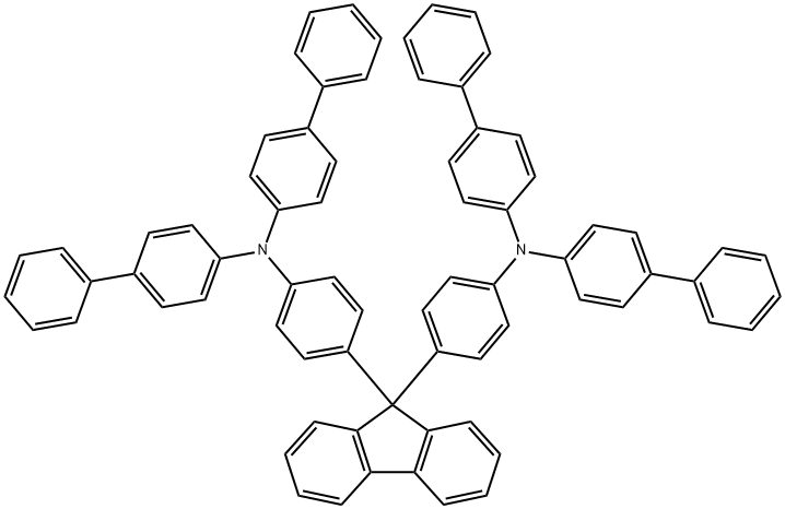 NPAPF , 9,9-Bis[4-(N,N-bis-biphenyl-4-yl-aMino)phenyl]-9H- Struktur