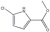 5-chloro-1H-Pyrrole-2-carboxylic acid Methyl ester Struktur