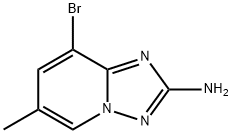 8-BroMo-6-Methyl-[1,2,4]triazolo[1,5-a]pyridin-2-ylaMine Struktur