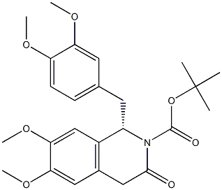 2(1H)-Isoquinolinecarboxylic acid, 1-[(3,4-diMethoxyphenyl)Methyl]-3,4-dihydro-6,7-diMethoxy-3-oxo-, 1,1-diMethylethyl ester, (S)- (9CI)