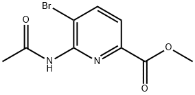 Methyl 6-acetaMido-5-broMopicolinate Struktur