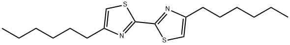 4,4'-Dihexyl-2,2'-bithiazole Struktur