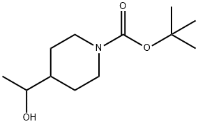 tert-butyl 4-(1-hydroxyethyl)piperidine-1-carboxylate Struktur