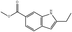 2-Ethyl-1H-indole-6-carboxylic acid Methyl ester Struktur