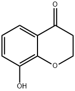 2,3-DIHYDRO-8-HYDROXY-4H-1-BENZOPYRAN-4-ONE Struktur