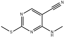 4-(MethylaMino)-2-(Methylthio)pyriMidine-5-carbonitrile Struktur