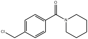 (4-(chloroMethyl)phenyl)(piperidin-1-yl)Methanone Struktur