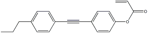 2-Propenoic acid 4-[(4-propylphenyl)ethynyl]phenyl ester Structure