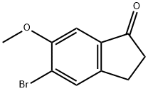 5-broMo-6-Methoxy-1-indanone Struktur