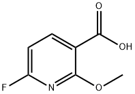 6-Fluoro-2-Methoxy-nicotinic acid Struktur