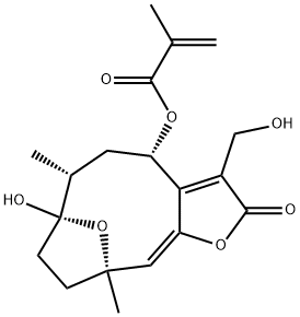 8α-(2-Methylacryloyloxy)hirsutinolide Struktur