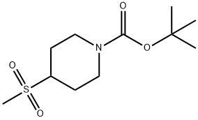 1-Piperidinecarboxylic acid, 4-(Methylsulfonyl)-, 1,1-diMethylethyl ester Struktur