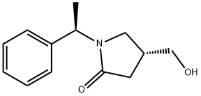 (R)-4-(hydroxyMethyl)-1-((R)-1-phenylethyl)pyrrolidin-2-one Struktur