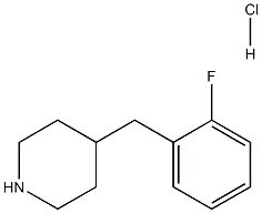 4-(2-Fluorobenzyl)piperidine HCl Struktur