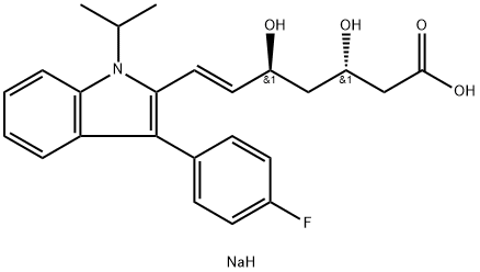 (3S,5S)-Fluvastatin Sodium Salt Struktur