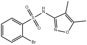 2-broMo-N-(4,5-diMethylisoxazol-3-yl)benzenesulfonaMide Struktur