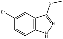 5-BroMo-3-(Methylthio)-1H-indazole Struktur