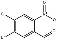 5-BroMo-4-chloro-2-nitro-benzaldehyde Struktur