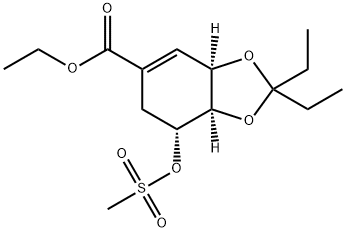 (3AR,7R,7AR)-2,2-ジエチル-3A,6,7,7A-テトラヒドロ-7-[(メチルスルホニル)オキシ]-1,3-ベンゾジオキソール-5-カルボン酸エチルエステル price.