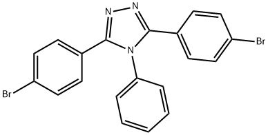 3,5-Bis(4-broMophenyl)-4-phenyl-4H-1,2,4-triazole Struktur