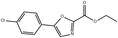 Ethyl 5-(4-chlorophenyl)oxazole-2-carboxylate Struktur