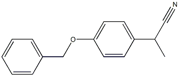 2-(4-Benzyloxy-phenyl)-propionitrile Struktur