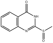 2-(Methylsulfinyl)quinazolin-4(3H)-one Struktur