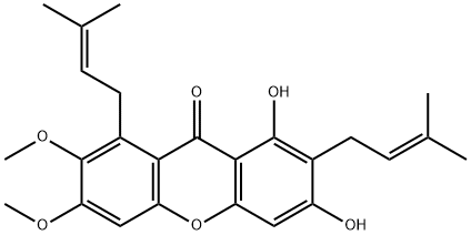 Cowaxanthone B Struktur