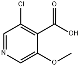 3-Chloro-5-Methoxyisonicotinic acid Struktur