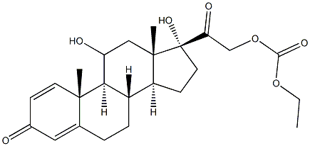 Prednisolone 21-Ethylcarbonate, 2205-88-1, 結構式