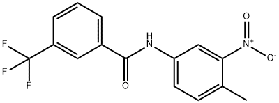 BenzaMide, N-(4-Methyl-3-nitrophenyl)-3-(trifluoroMethyl)- Struktur