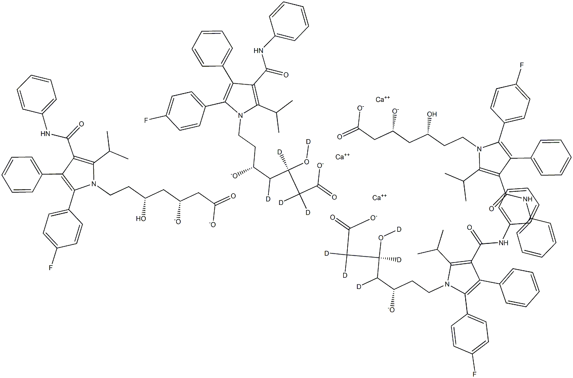 di(Atorvastatin-d5) CalciuM Salt Struktur