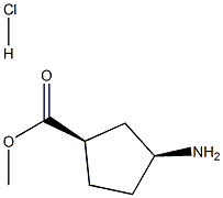 Cis Methyl 3-aMinocyclopentanecarboxylate hydrochloride Struktur