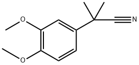 2-(3,4-DIMETHOXYPHENYL)-2-METHYLPROPANENITRILE Struktur