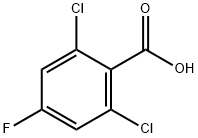 2,6-Dichloro-4-fluorobenzoic acid Struktur