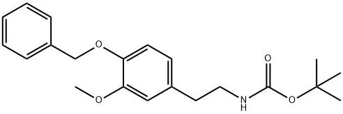 tert-butyl 4-(benzyloxy)-3-MethoxyphenethylcarbaMate Struktur