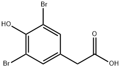 3,5-DibroMo-4-hydroxyphenylacetic acid Struktur