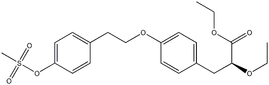 (S)-2-Ethoxy-3-[4-(2-{4-Methanesulfonyloxyphenyl}ethoxy)phenyl]propanoic acid ethyl ester