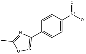 5-Methyl-3-(4-nitrophenyl)-1,2,4-oxadiazole Struktur