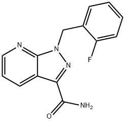 1-(2-Fluorobenzyl)-1H-pyrazolo[3,4-b]pyridine-3-carboxaMide Struktur