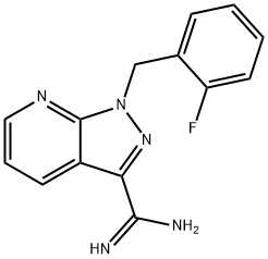 1H-Pyrazolo[3,4-b]pyridine-3-carboxiMidaMide, 1-[(2-fluorophenyl)Methyl]- Struktur