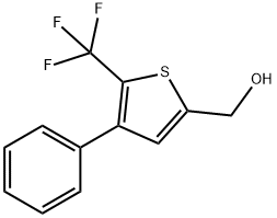 (4-Phenyl-5-(trifluoroMethyl)thiophen-2-yl)Methanol Struktur