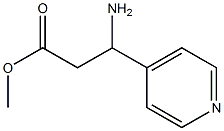 methyl 3-amino-3-(pyridin-4-yl)propanoate Struktur