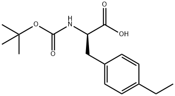 Boc-(R)-2-aMino-3-(4-ethylphenyl)propanoic acid Struktur