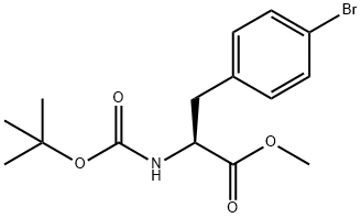 N-Boc-4-broMo-L-phenylalanine Methyl ester Struktur