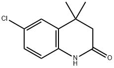 6-Chloro-4,4-diMethyl-1,3-dihydroquinolin-2-one Struktur